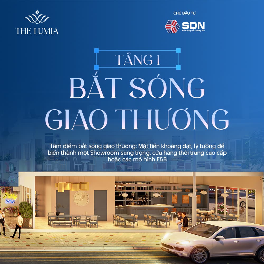 Shophouse 4 tầng tại The Lumia phù hợp mô hình vừa ở vừa kinh doanh - Tầng 3 và tầng 4 tạo thêm giá trị sử dụng dài hạn